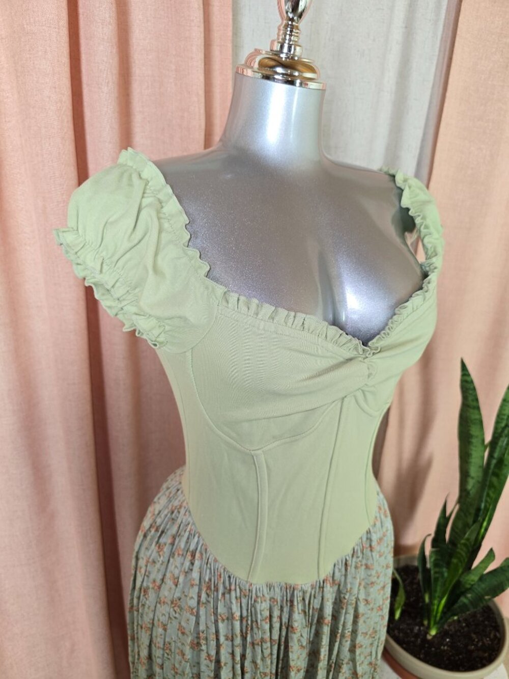 Lacemade Offical Ditsy Floral Cottagecore Maxi Dress - Picture 3 of 7